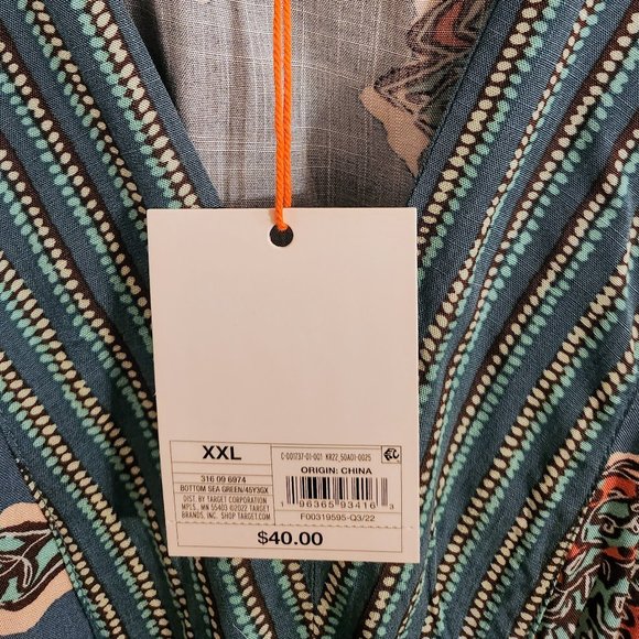 Floral Green Maxi Dress - Picture 3 of 5